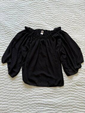 Aerfan (Italian) Sheer Strapless Sheer Top - Size Medium